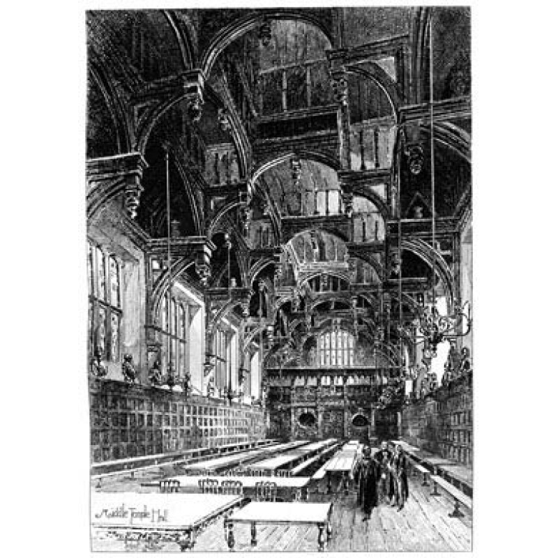 Middle Temple Hall, 1892