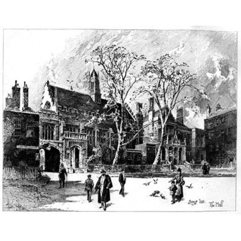 Gray's Inn, The Hall, 1892