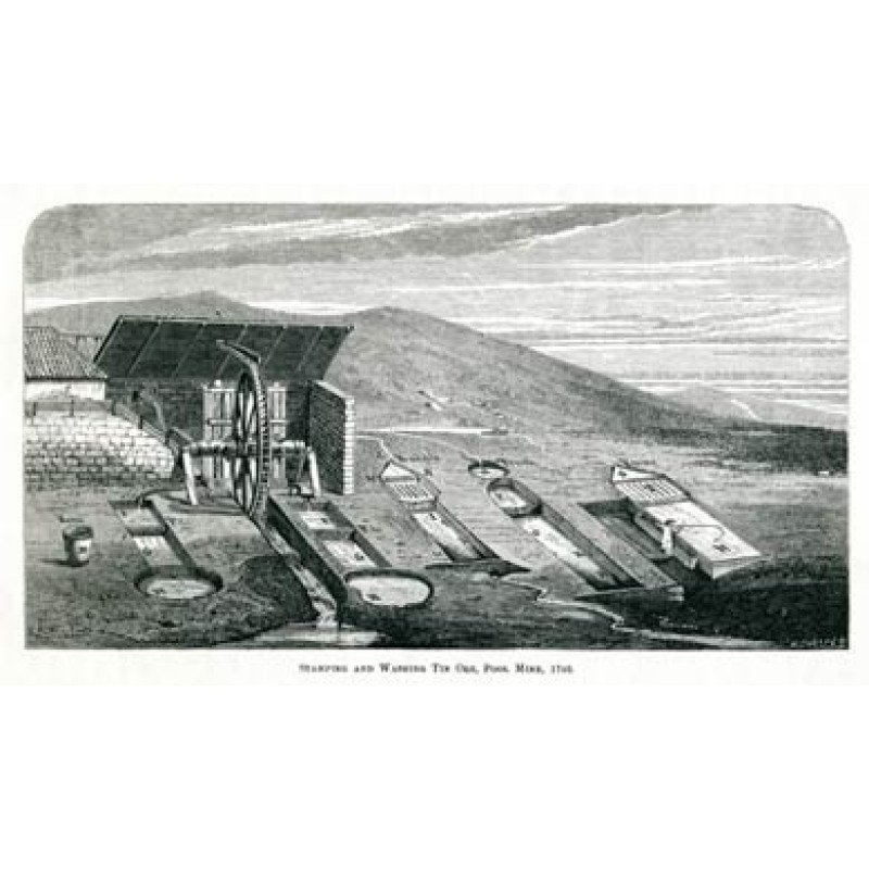 Stamping and Washing Tin Ore, 1746