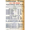 T Foster, Californian Wine