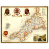 Cornwall Map, 1830