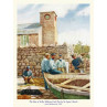 Scilly, Making Crab Pots By St Agnes Church