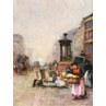 Flower Girls in The Strand, 1901