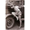 Lady Mends A Car