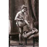 French Maid Hoovers Chair