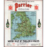 Perrier Motor Map of England, 1912